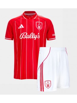 Nottingham Forest Replika Hemmakläder Barn 2025-26 Kortärmad (+ byxor)